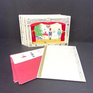 Set of 10 Vintage Paper Magic Group “Nutcracker Ballet”Pop-Up 3D Christmas Cards